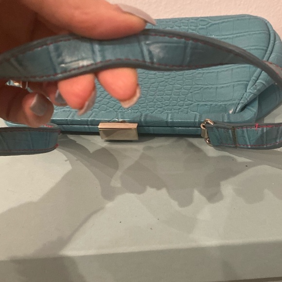 Vintage Tommy Hilfiger Turquoise Shoulder Bag - Picture 4 of 7